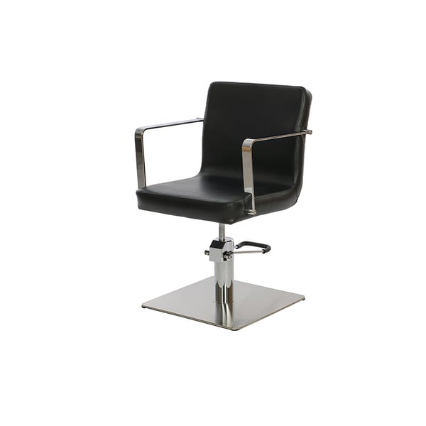 Fauteuil de coiffure Parks : design élégant et minimaliste avec accoudoirs (deux modèles disponibles)